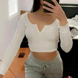 TNA Longsleeve waffle knit in  size XS